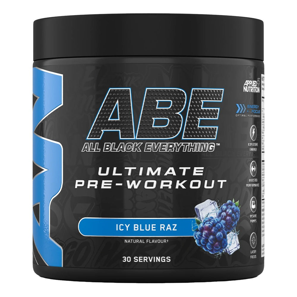 ABE Pre-Workout — Icy Blue Raspberry (front)