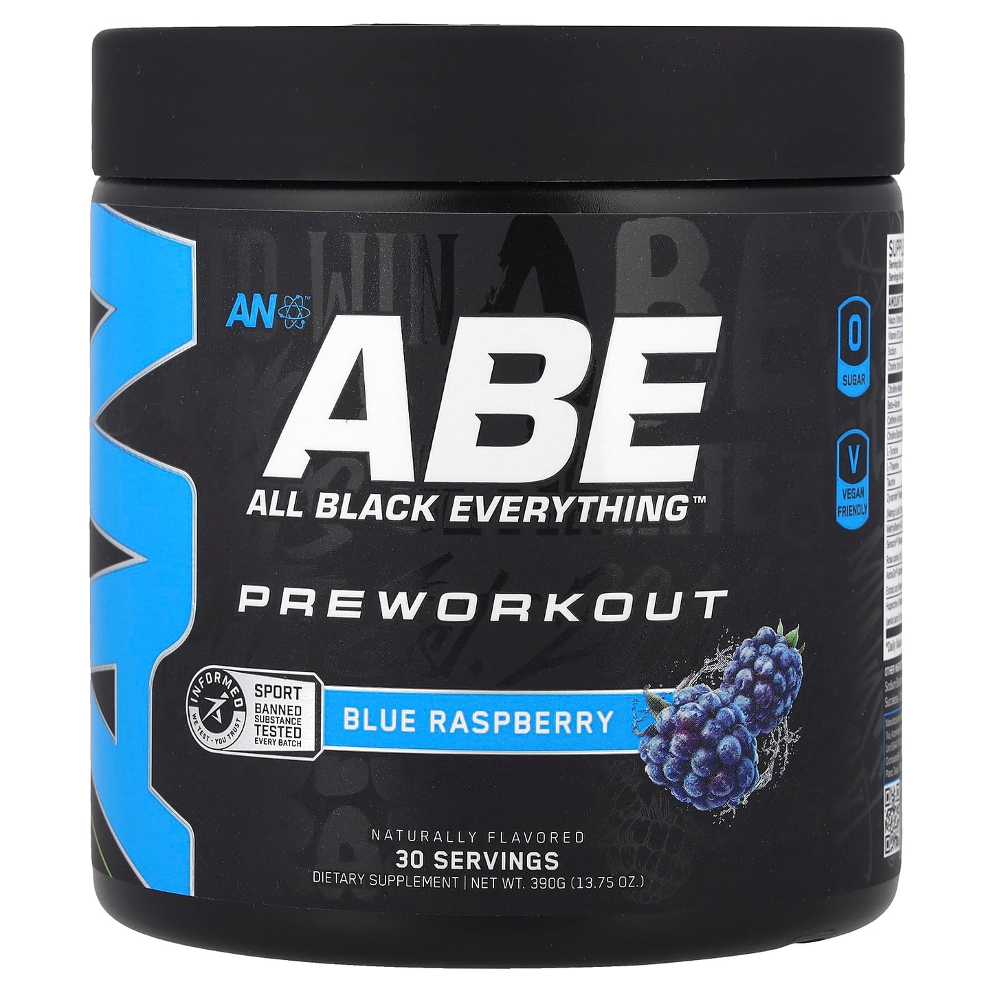 ABE Pre-Workout — Blue Raspberry (front)