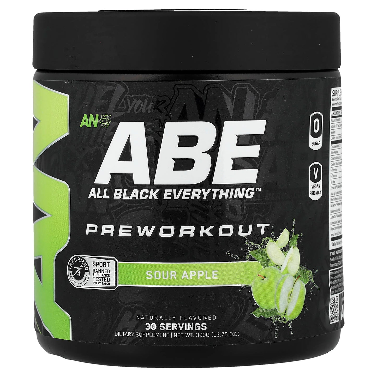 ABE Pre-Workout — Sour Apple (front)