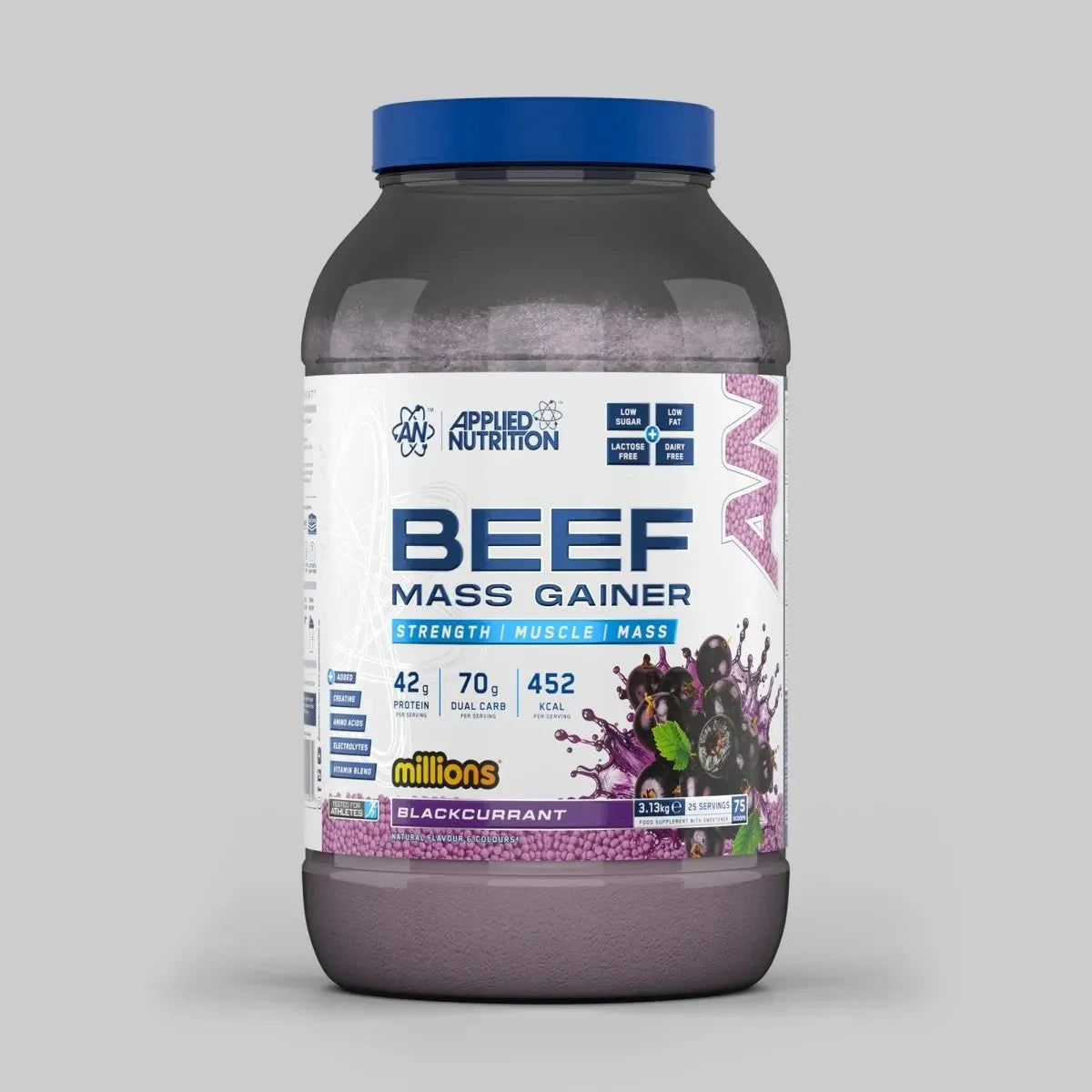 Applied Nutrition Beef Mass Gainer tub - 3 kg Vanilla