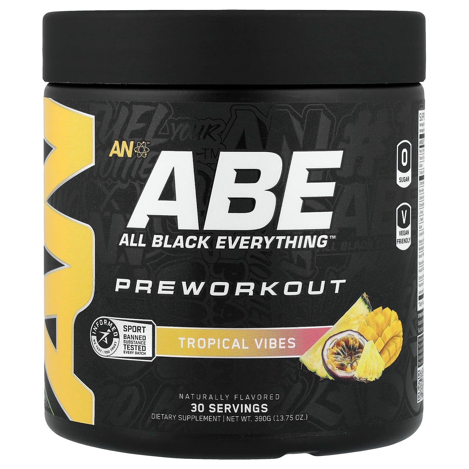 ABE Pre-Workout — Tropical Vibes (front)