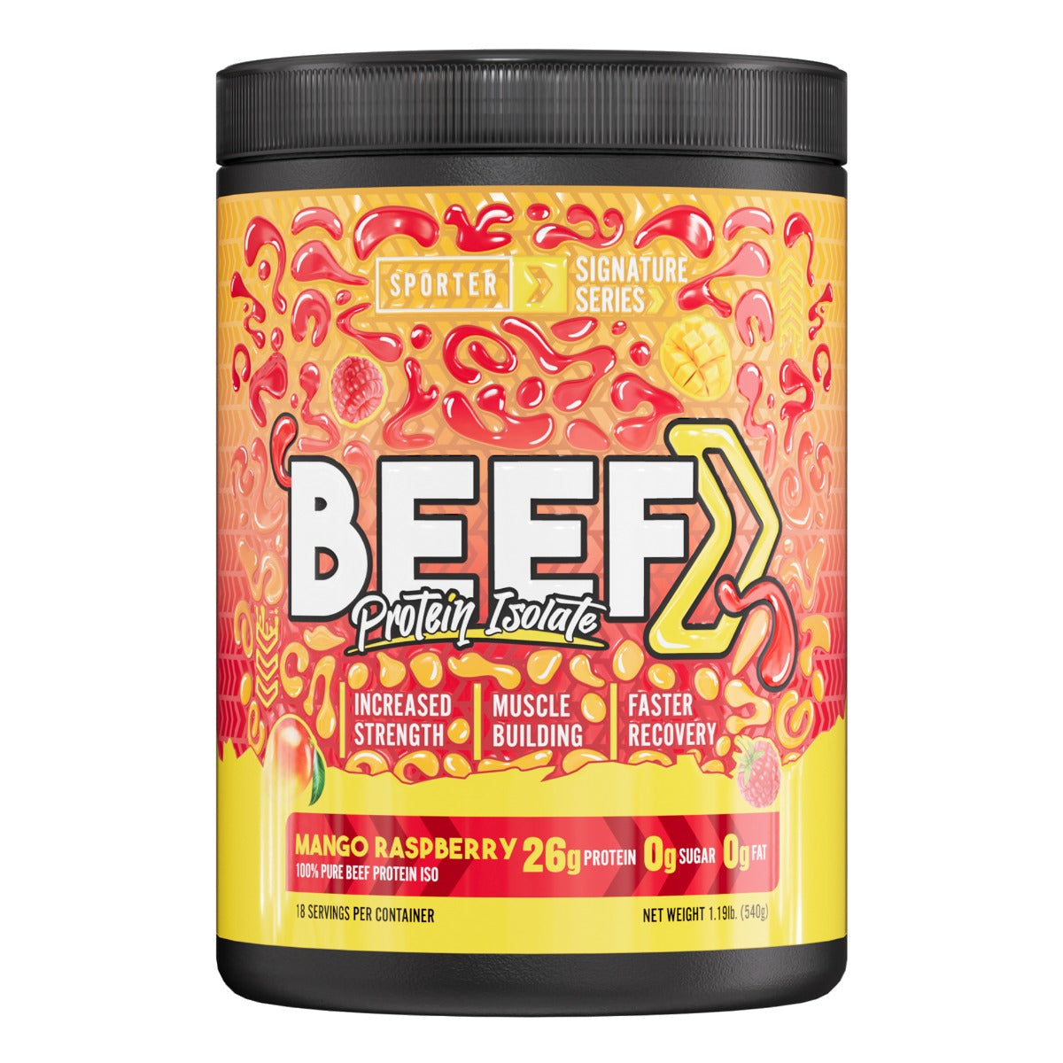 Sporter Beef Isolate — Mango Raspberry 1.2 lb