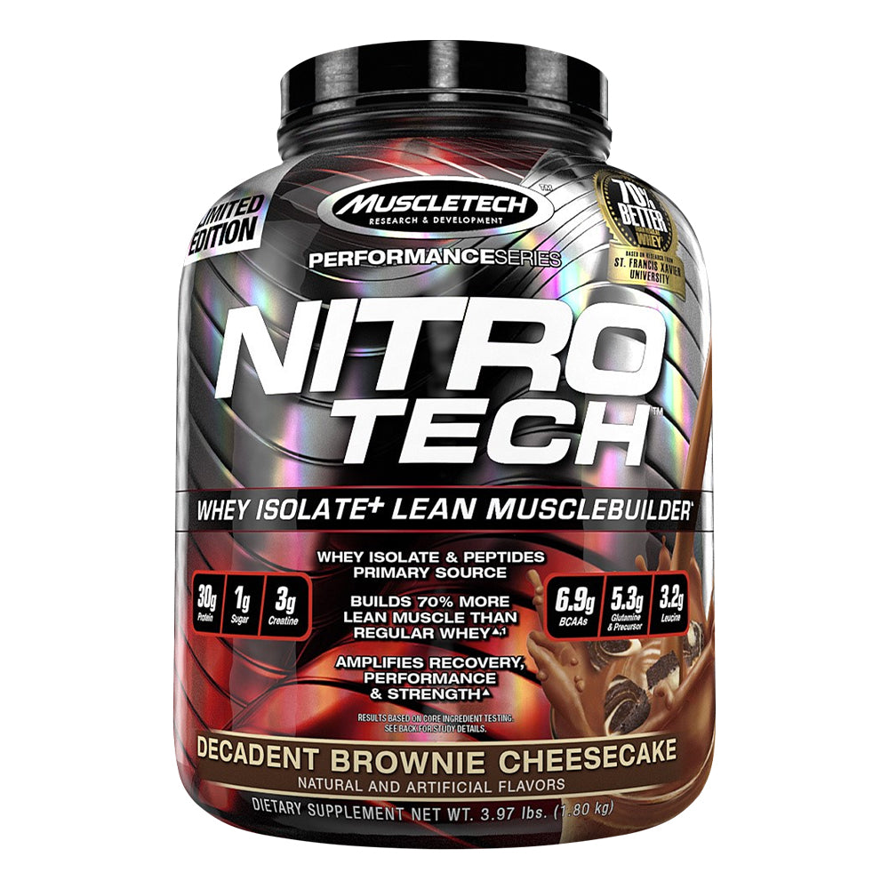 MuscleTech Nitro-Tech Performance Series - Decadent Brownie Cheesecake 4 lbs