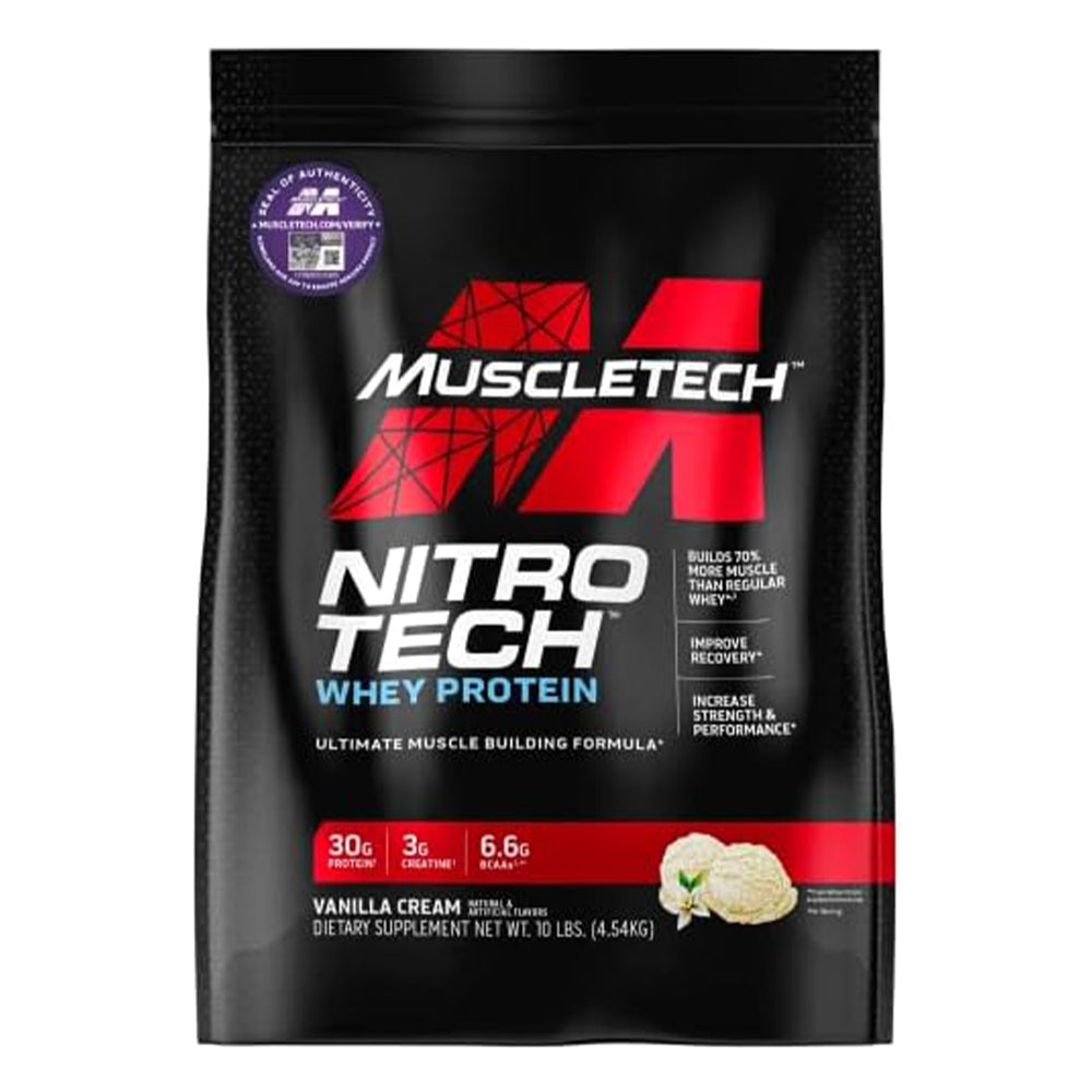 MuscleTech Nitro-Tech Performance Series - Vanilla 10 lbs