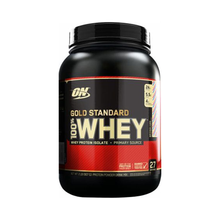 Optimum Nutrition Gold Standard 100% Whey — Birthday Cake / 2 lbs (30 Servings)
