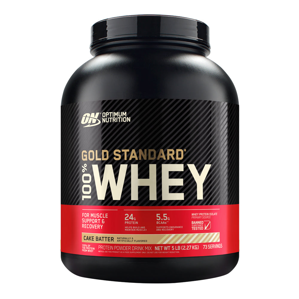 Optimum Nutrition Gold Standard 100% Whey — Cake Batter / 5 lbs (76 Servings)