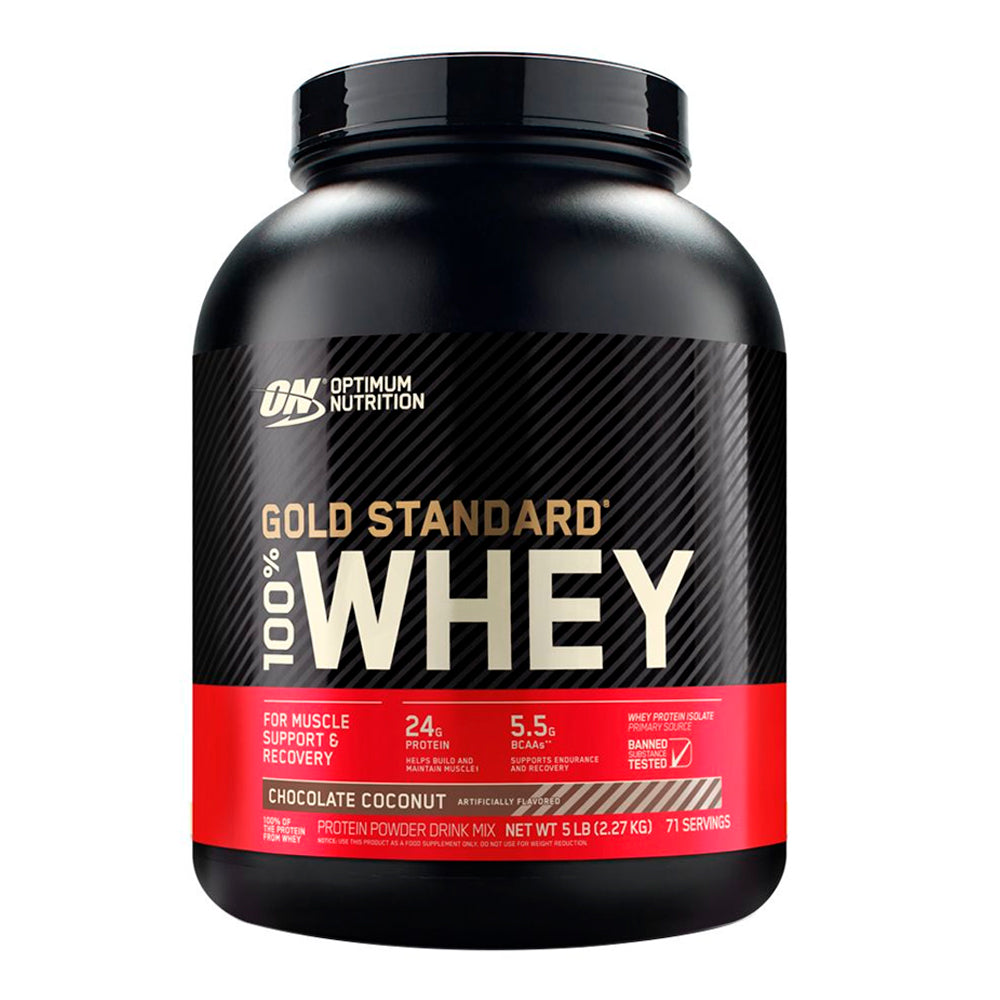 Optimum Nutrition Gold Standard 100% Whey — Chocolate Coconut / 5 lbs (76 Servings)