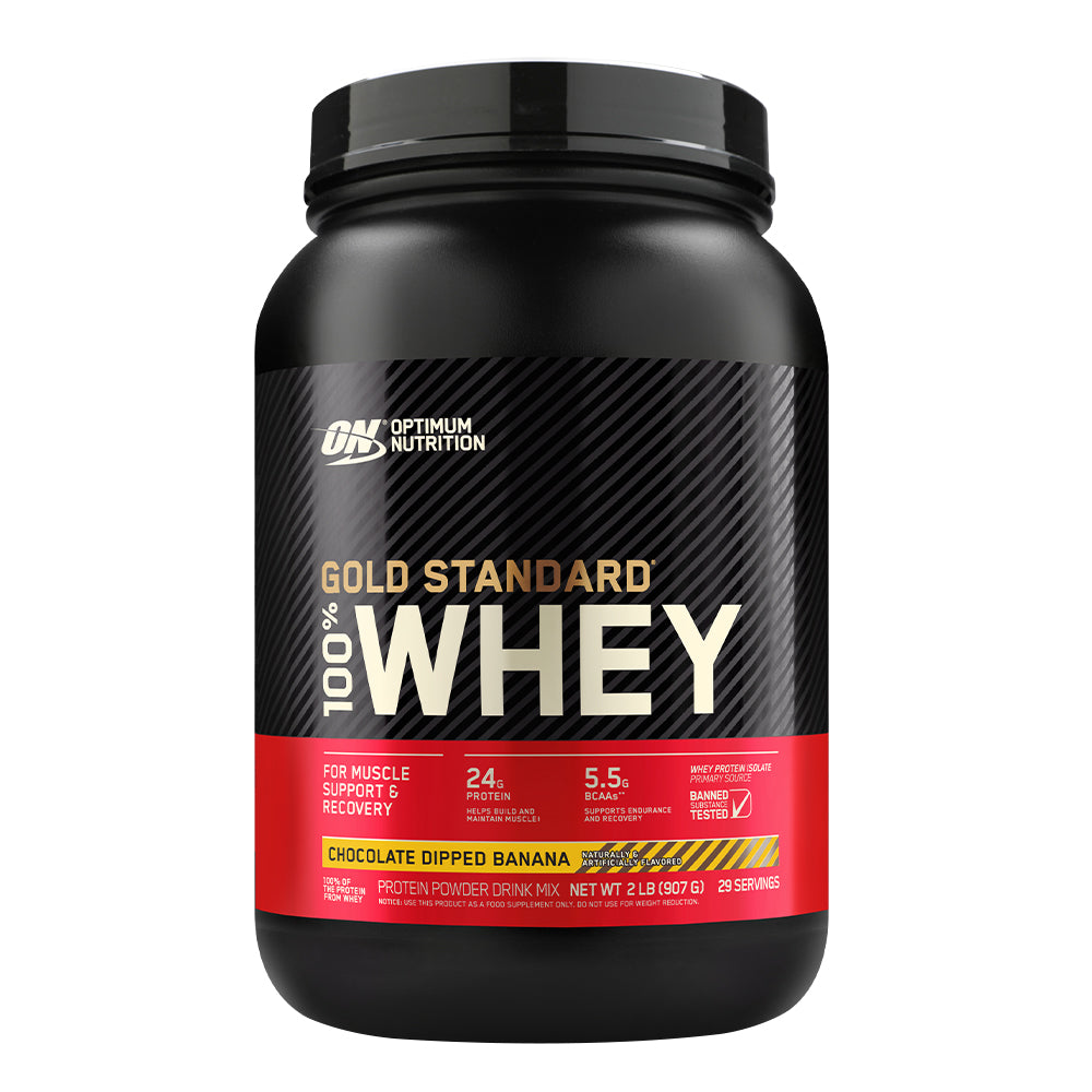 Optimum Nutrition Gold Standard 100% Whey — Chocolate Dipped Banana / 2 lbs (30 Servings)