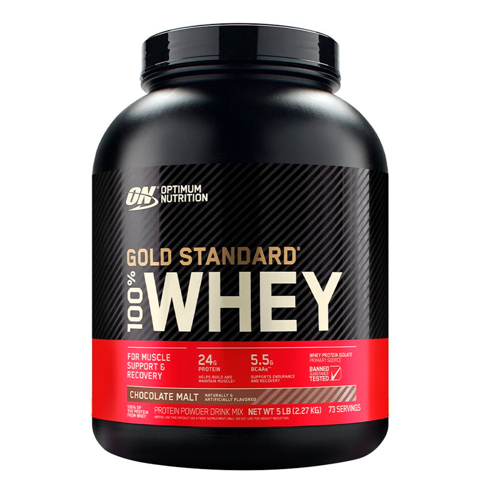 Optimum Nutrition Gold Standard 100% Whey — Chocolate Malt / 5 lbs (76 Servings)