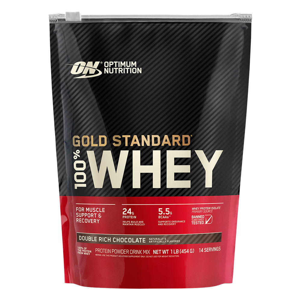 Optimum Nutrition Gold Standard 100% Whey — Double Rich Chocolate / 1 lb (15 Servings)