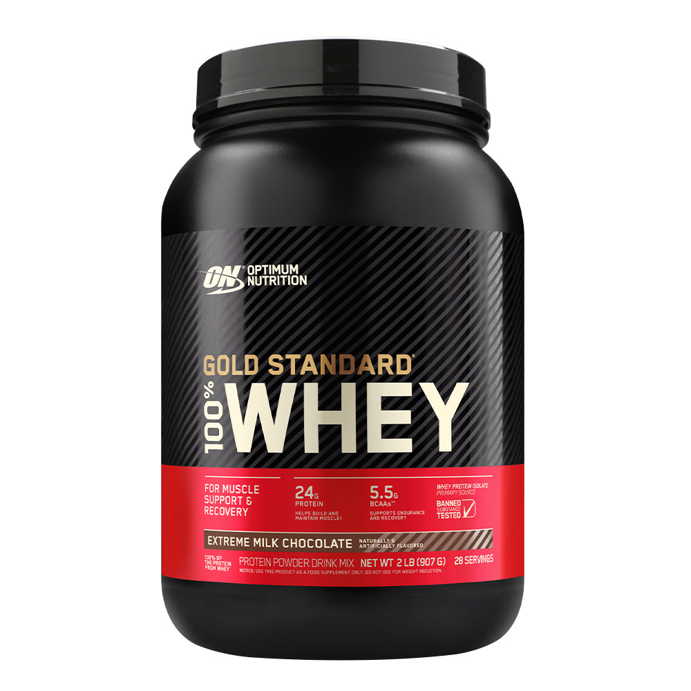Optimum Nutrition Gold Standard 100% Whey — Extreme Milk Chocolate / 2 lbs (30 Servings)